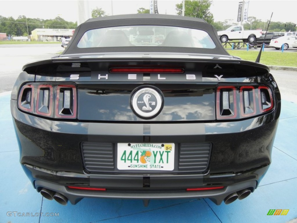 Black 2013 Ford Mustang Shelby GT500 SVT Performance Package Convertible Exterior Photo #66036249