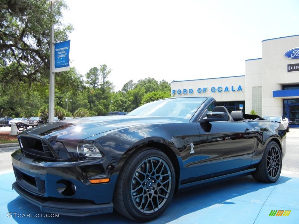 2013 Mustang Shelby GT500 SVT Performance Package Convertible - Black / Shelby Charcoal Black/Black Accent Recaro Sport Seats photo #11