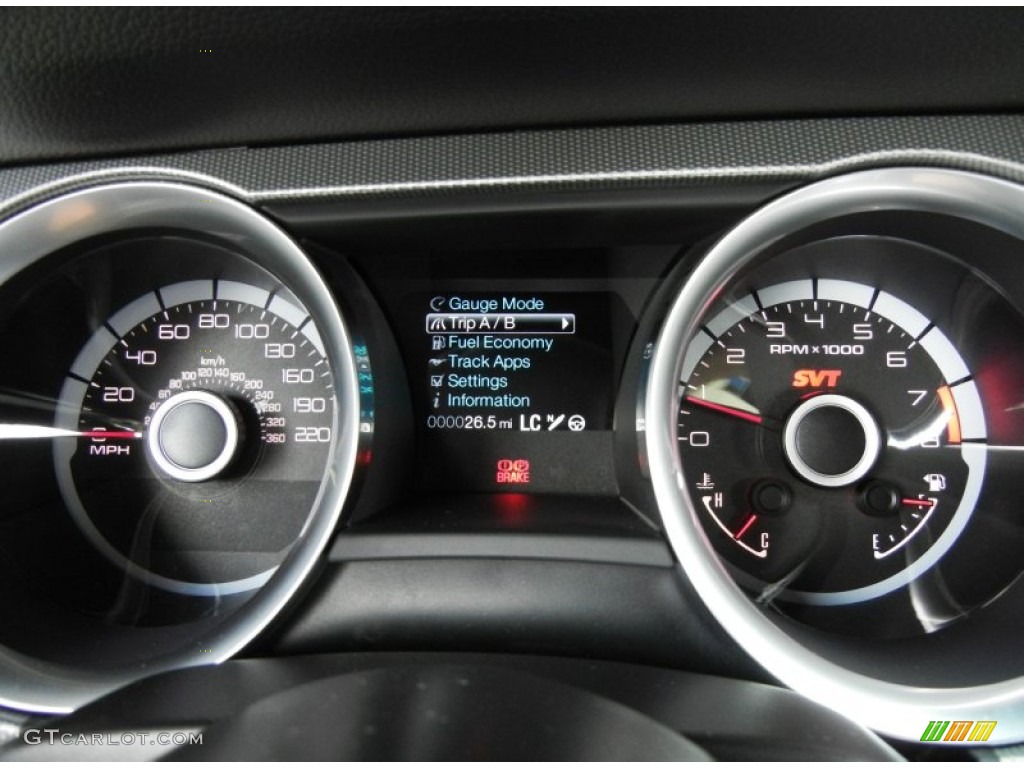 2013 Ford Mustang Shelby GT500 SVT Performance Package Convertible Gauges Photos