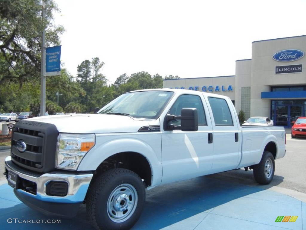 2012 F250 Super Duty XL Crew Cab 4x4 - Oxford White / Steel photo #1