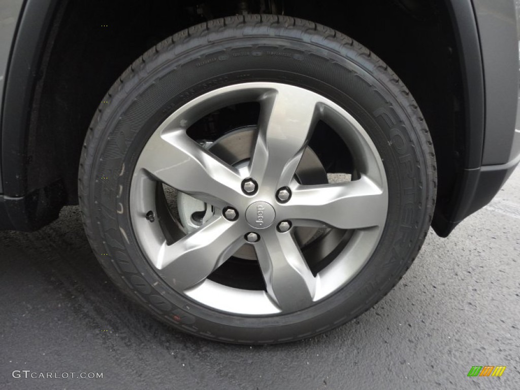 2012 Grand Cherokee Overland 4x4 - Mineral Gray Metallic / Black photo #34