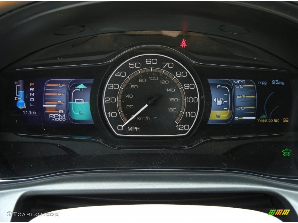 2012 Lincoln MKZ Hybrid Gauges Photo #66037452
