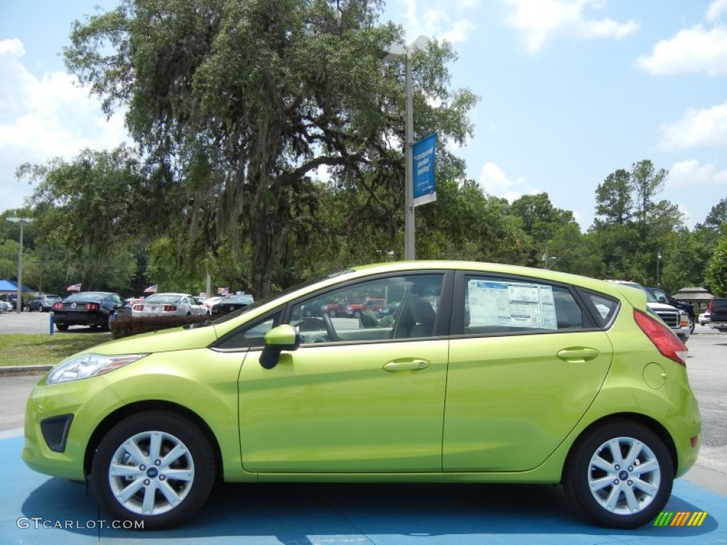 Lime Squeeze Metallic 2012 Ford Fiesta SE Hatchback Exterior Photo #66038247
