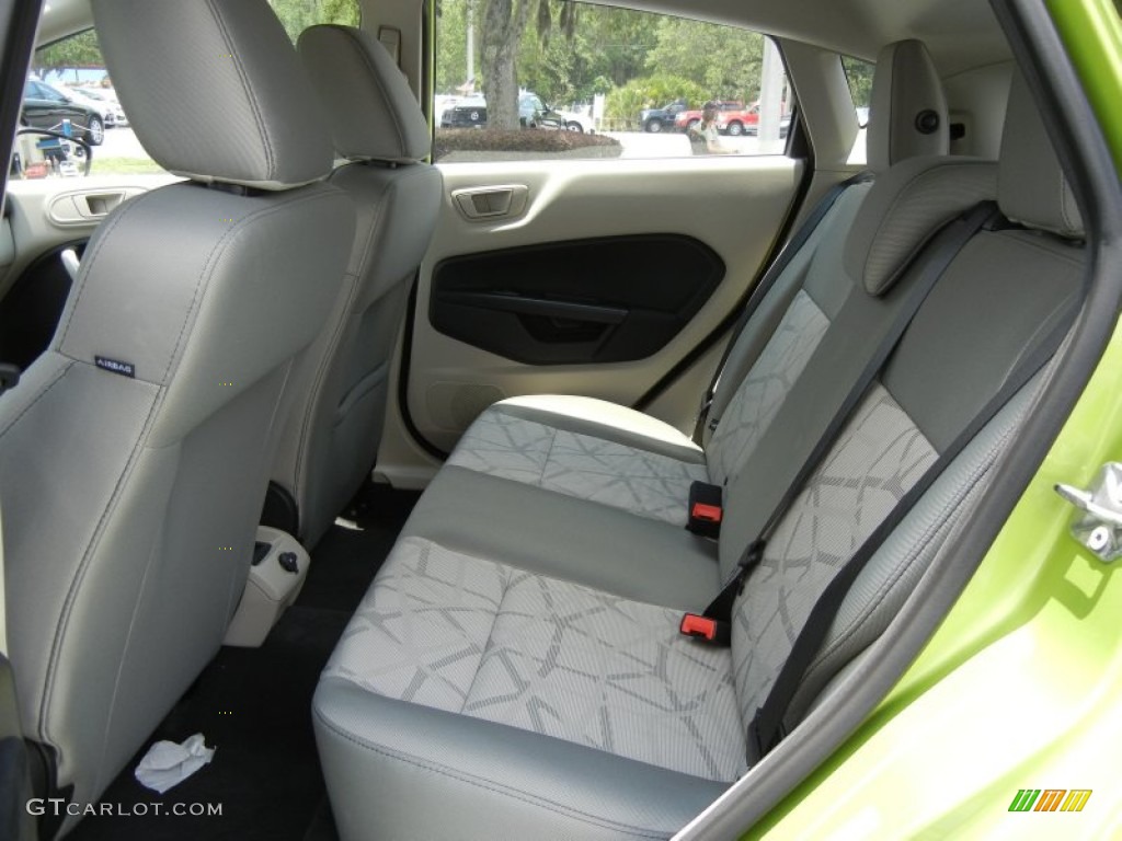 Light Stone/Charcoal Black Interior 2012 Ford Fiesta SE Hatchback Photo #66038280
