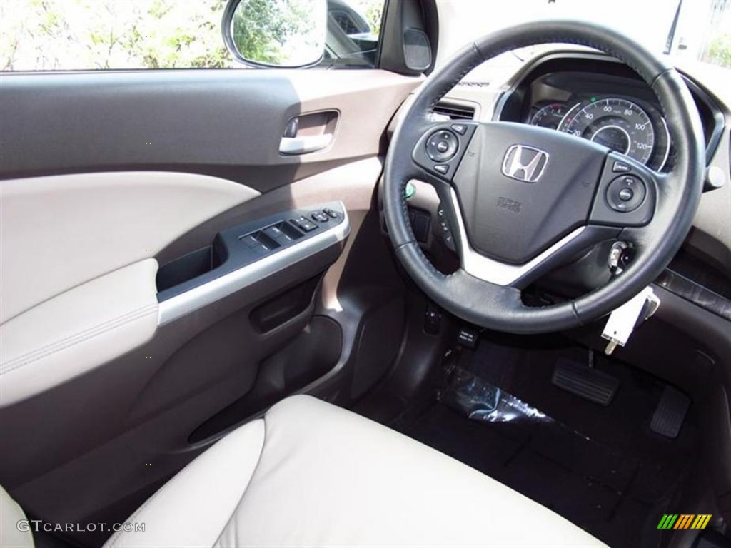 2012 CR-V EX-L - Opal Sage Metallic / Beige photo #17
