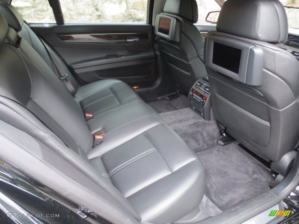 2009 BMW 7 Series 750Li Sedan Rear Seat Photo #66038666