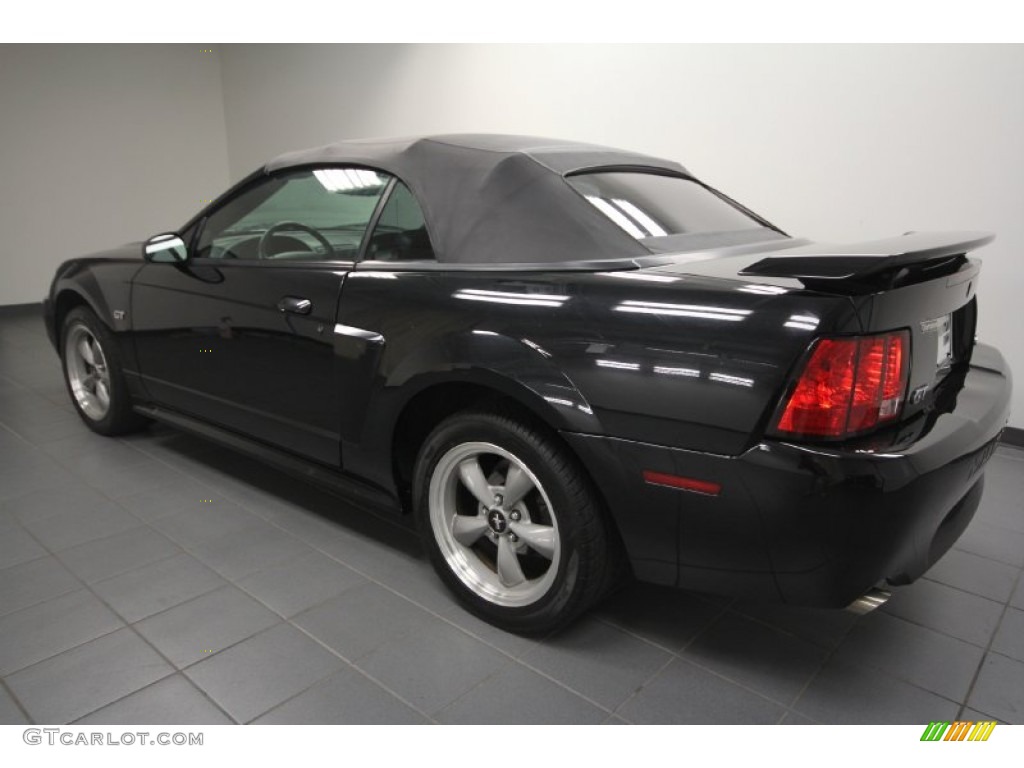 2002 Mustang GT Convertible - Black / Dark Charcoal photo #27