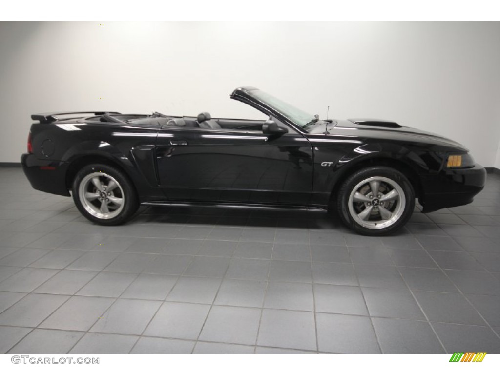2002 Mustang GT Convertible - Black / Dark Charcoal photo #29