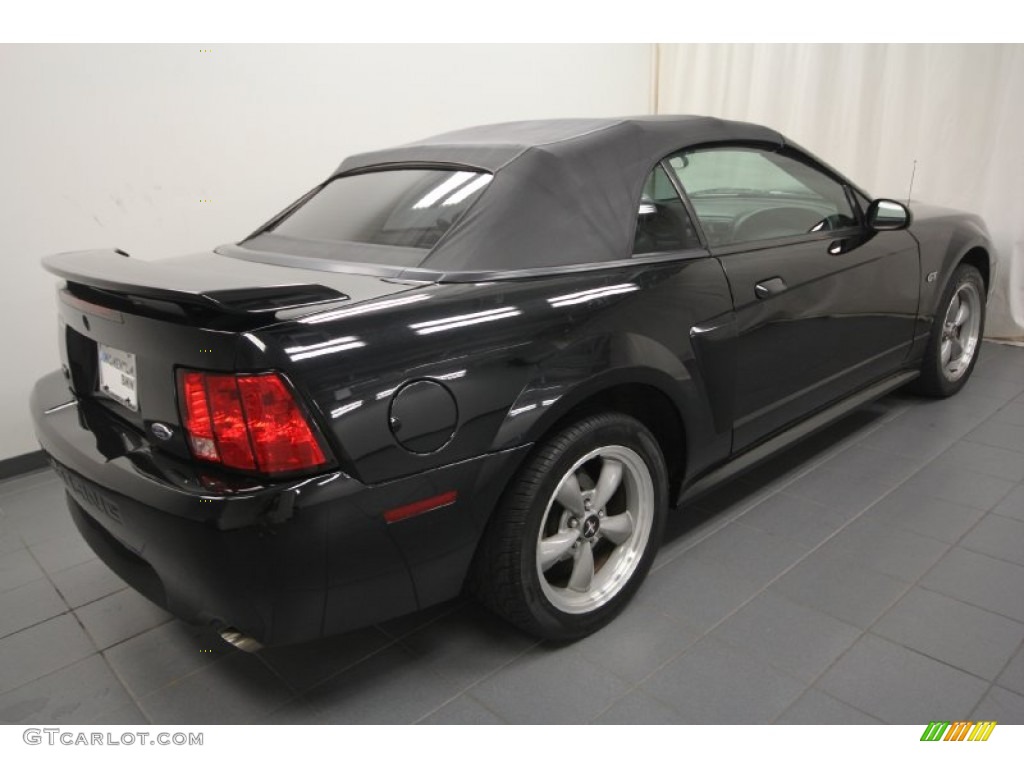 2002 Mustang GT Convertible - Black / Dark Charcoal photo #34