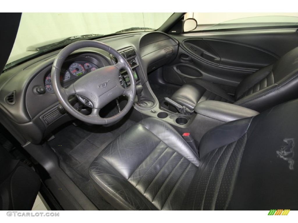 2002 Mustang GT Convertible - Black / Dark Charcoal photo #36