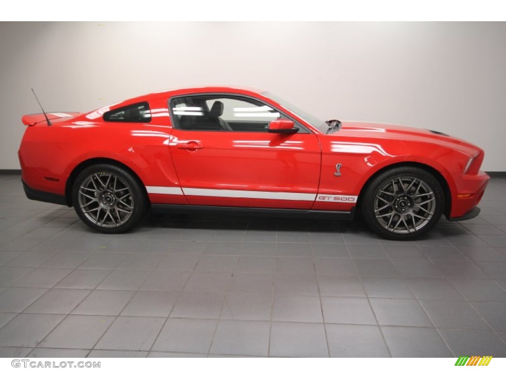 2011 Mustang Shelby GT500 SVT Performance Package Coupe - Race Red / Charcoal Black/White photo #20