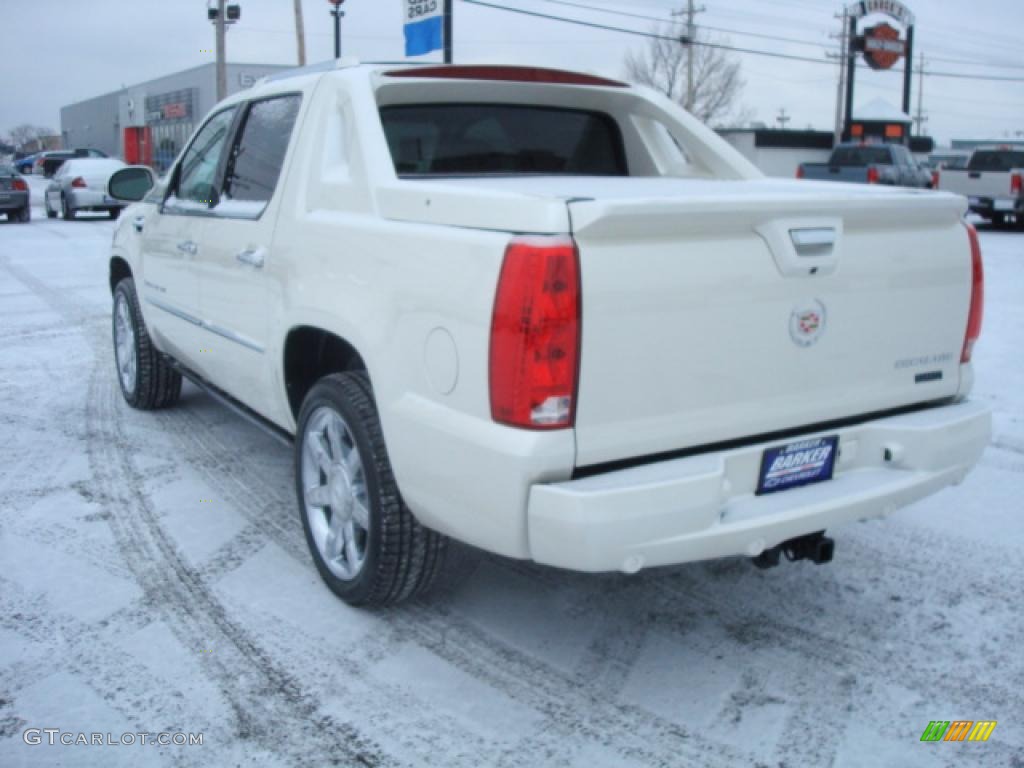 2008 Escalade EXT AWD - White Diamond / Cocoa/Light Cashmere photo #3