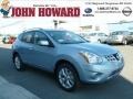 2012 Frosted Steel Nissan Rogue SL AWD  photo #1