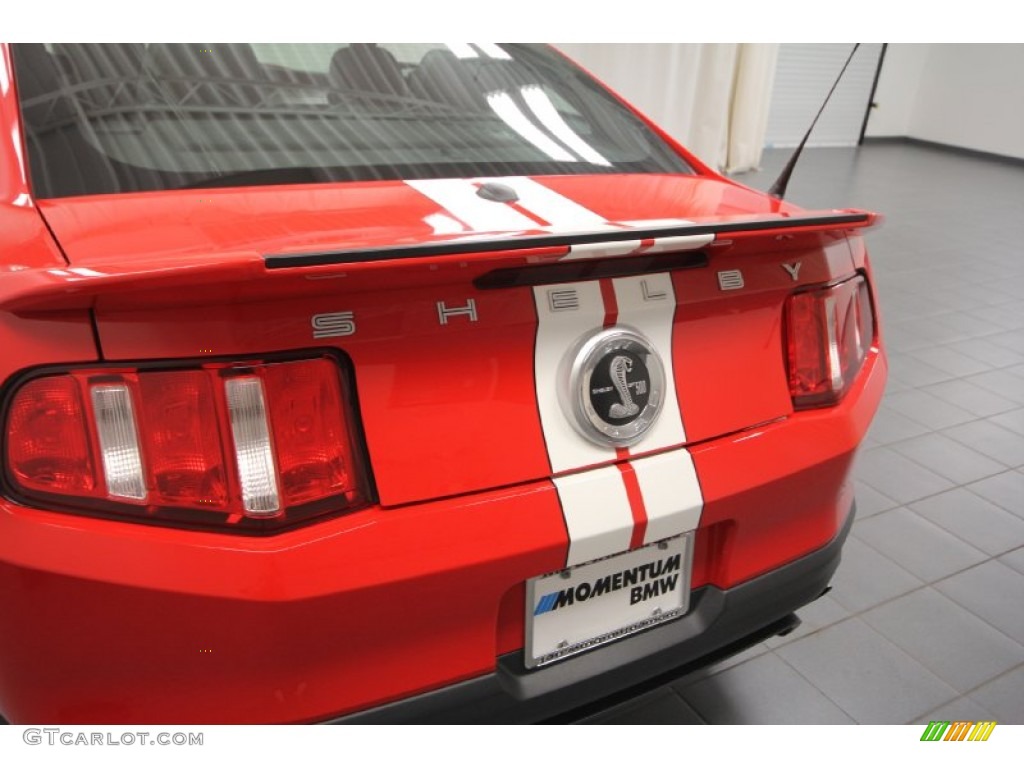 2011 Mustang Shelby GT500 SVT Performance Package Coupe - Race Red / Charcoal Black/White photo #53