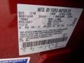 G2: Redfire Metallic 2009 Ford Edge SE Color Code