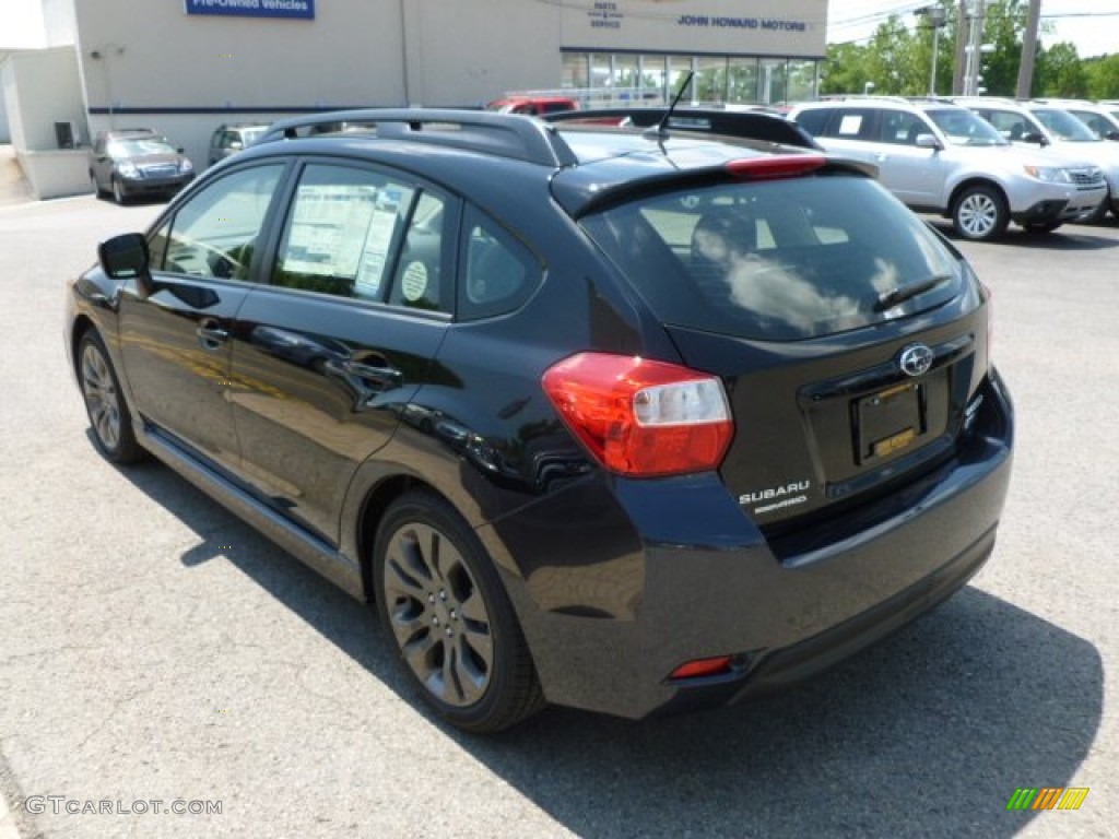 2012 Impreza 2.0i Sport Limited 5 Door - Obsidian Black Pearl / Black photo #4