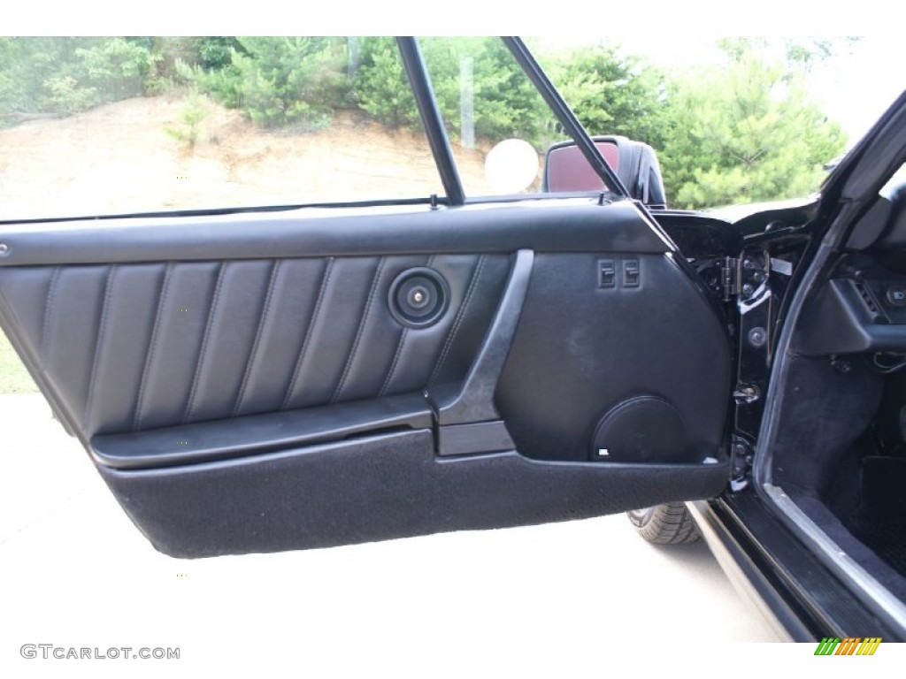 1984 Porsche 911 Carrera Targa Black Door Panel Photo #66044903