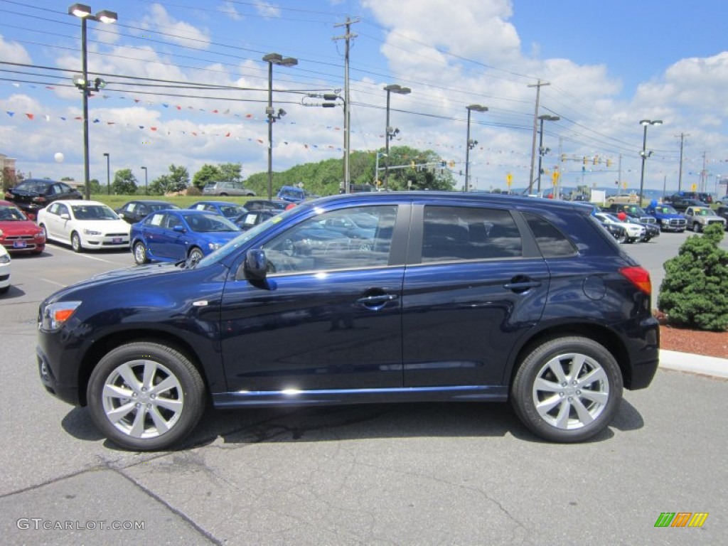2012 Outlander Sport SE 4WD - Cosmic Blue / Black photo #2