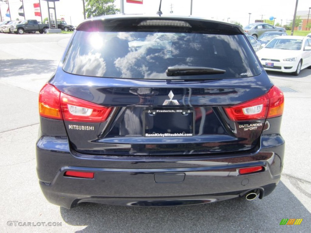 2012 Outlander Sport SE 4WD - Cosmic Blue / Black photo #4