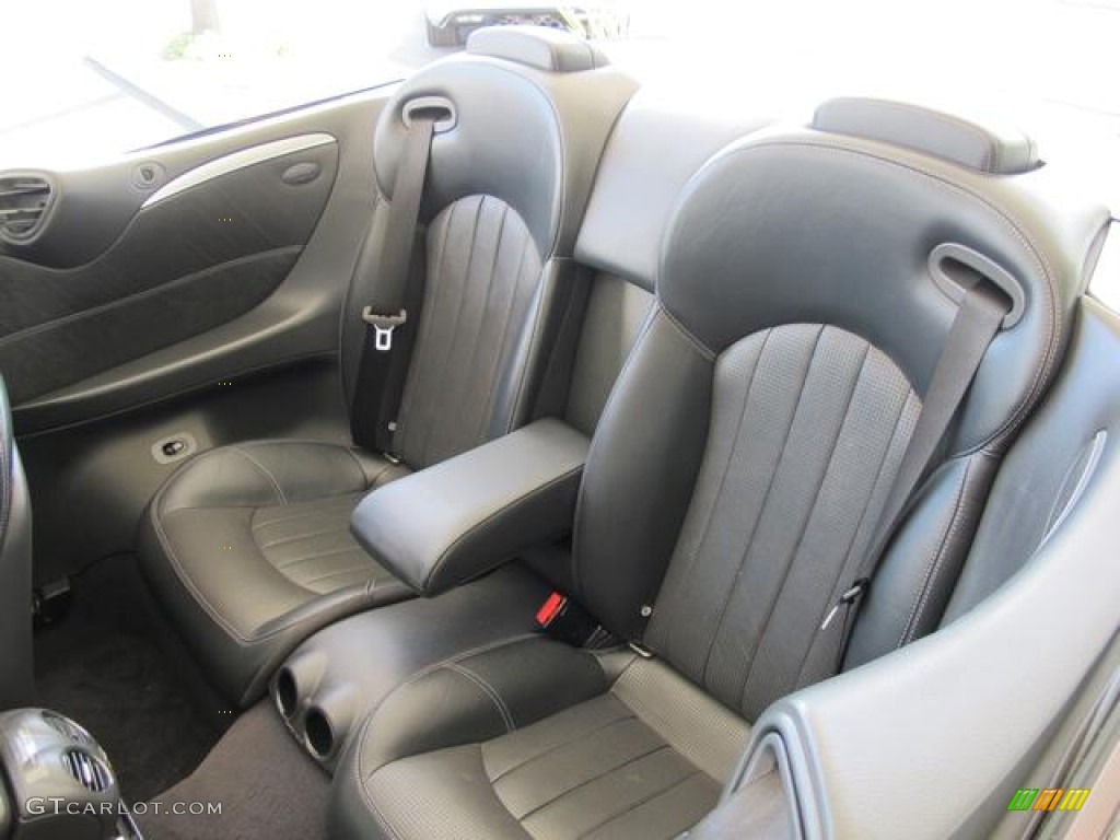 Charcoal Interior 2005 Mercedes-Benz CLK 55 AMG Cabriolet Photo #66046541