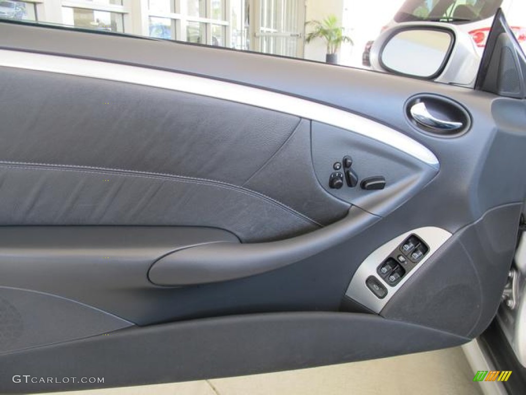 2005 Mercedes-Benz CLK 55 AMG Cabriolet Charcoal Door Panel Photo #66046549