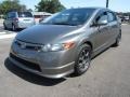 2008 Galaxy Gray Metallic Honda Civic Si Sedan  photo #3