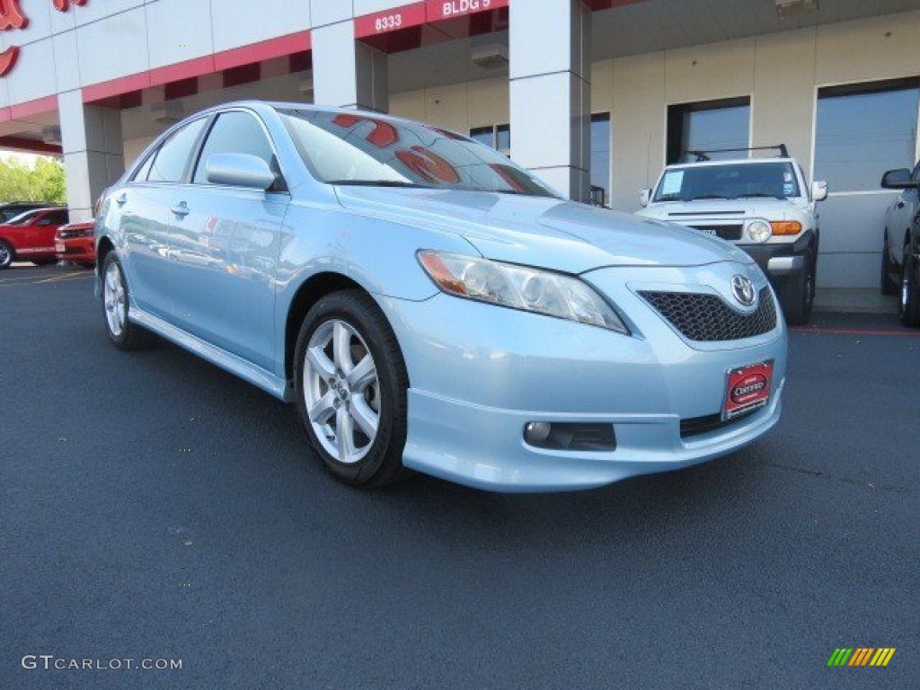2009 Camry SE - Sky Blue Pearl / Charcoal photo #1