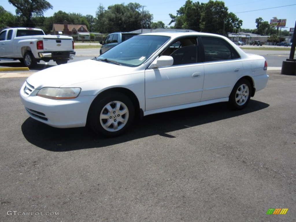 2001 Accord EX-L Sedan - Taffeta White / Ivory photo #12