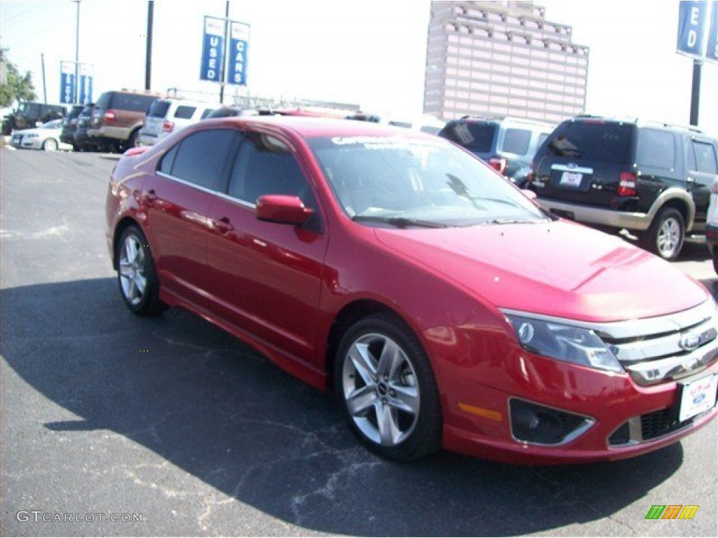 2011 Fusion Sport - Red Candy Metallic / Sport Black/Charcoal Black photo #1