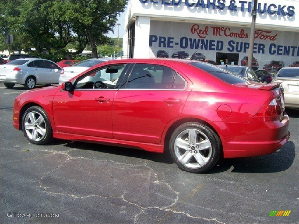 2011 Fusion Sport - Red Candy Metallic / Sport Black/Charcoal Black photo #23