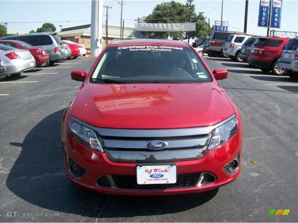 2011 Fusion Sport - Red Candy Metallic / Sport Black/Charcoal Black photo #25