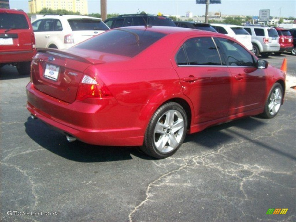 2011 Fusion Sport - Red Candy Metallic / Sport Black/Charcoal Black photo #47