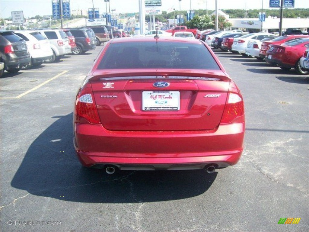 2011 Fusion Sport - Red Candy Metallic / Sport Black/Charcoal Black photo #48