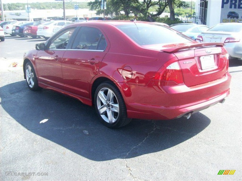 2011 Fusion Sport - Red Candy Metallic / Sport Black/Charcoal Black photo #49