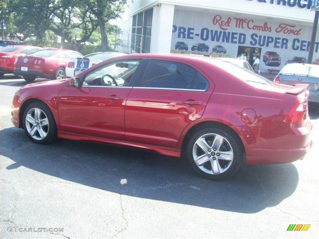 2011 Fusion Sport - Red Candy Metallic / Sport Black/Charcoal Black photo #50
