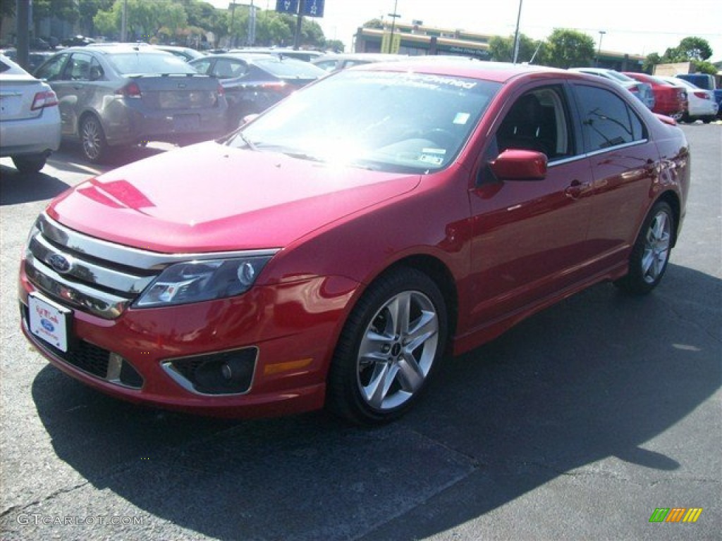 2011 Fusion Sport - Red Candy Metallic / Sport Black/Charcoal Black photo #51