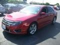 2011 Red Candy Metallic Ford Fusion Sport  photo #51