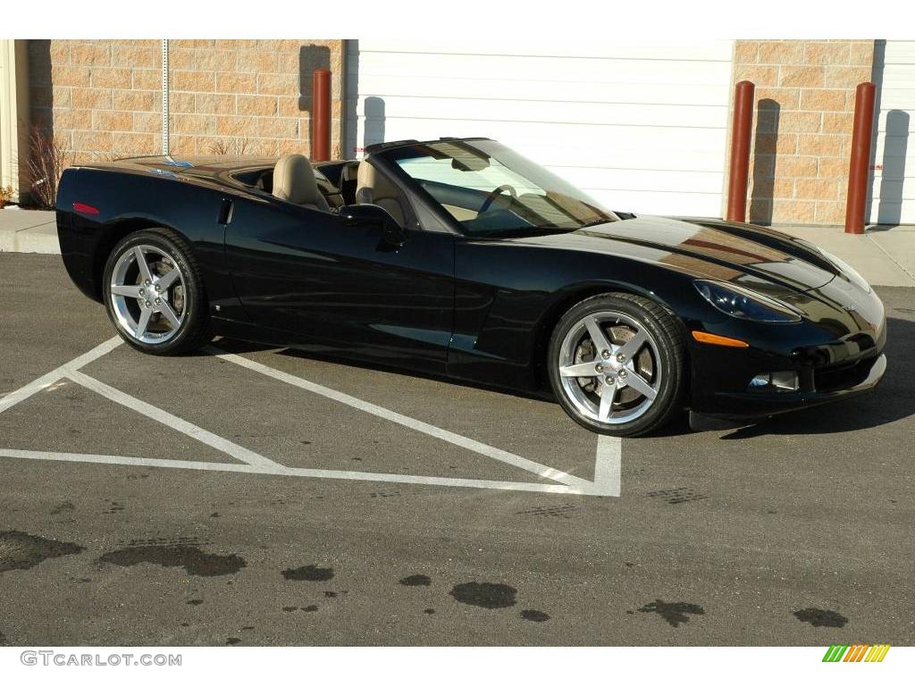 2006 Corvette Convertible - Black / Cashmere Beige photo #17