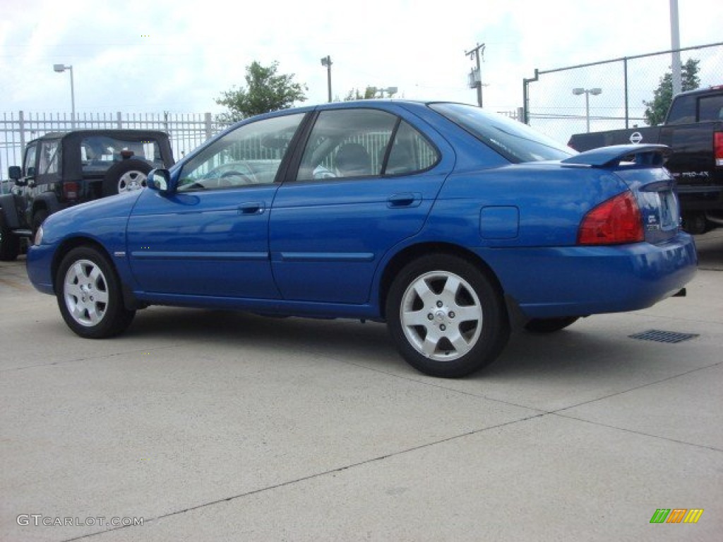 2006 Sentra 1.8 S Special Edition - Sapphire Blue Metallic / Charcoal photo #5