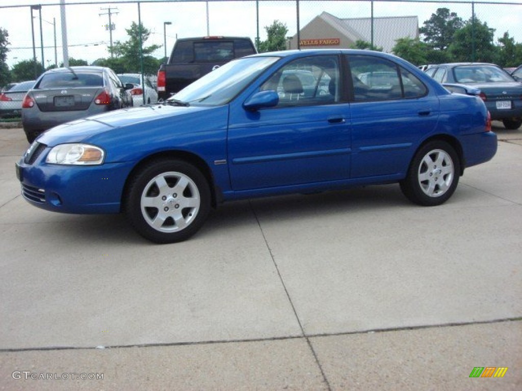 2006 Sentra 1.8 S Special Edition - Sapphire Blue Metallic / Charcoal photo #6