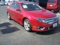2010 Red Candy Metallic Ford Fusion Sport  photo #1