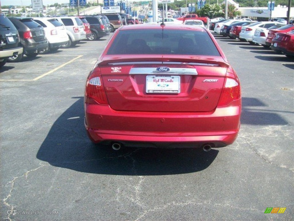 2010 Fusion Sport - Red Candy Metallic / Charcoal Black/Sport Black photo #25