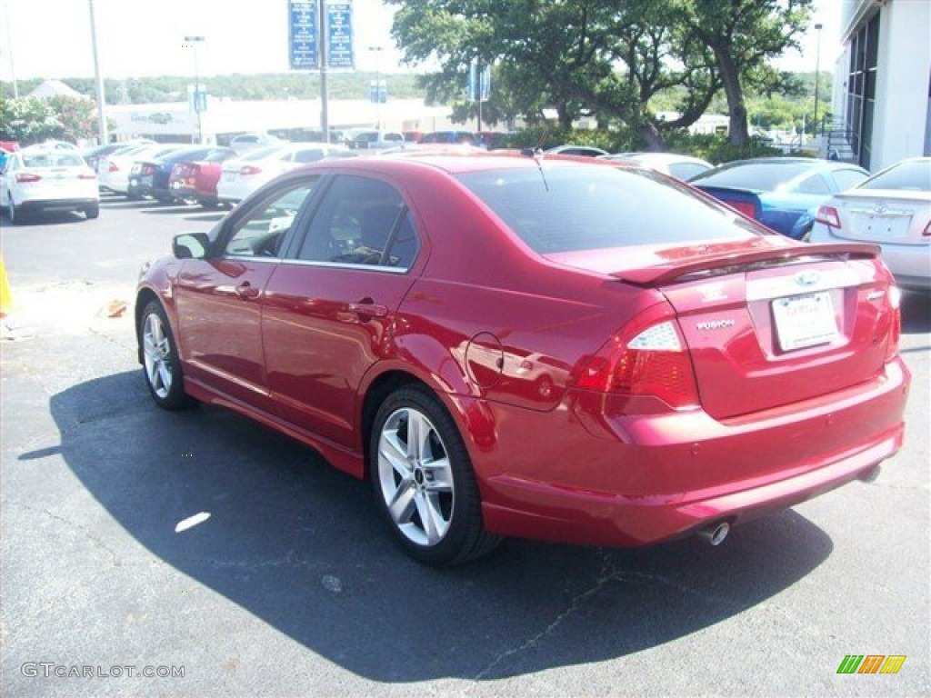 2010 Fusion Sport - Red Candy Metallic / Charcoal Black/Sport Black photo #26
