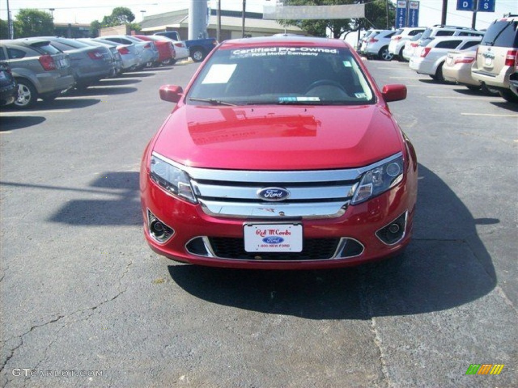 2010 Fusion Sport - Red Candy Metallic / Charcoal Black/Sport Black photo #29