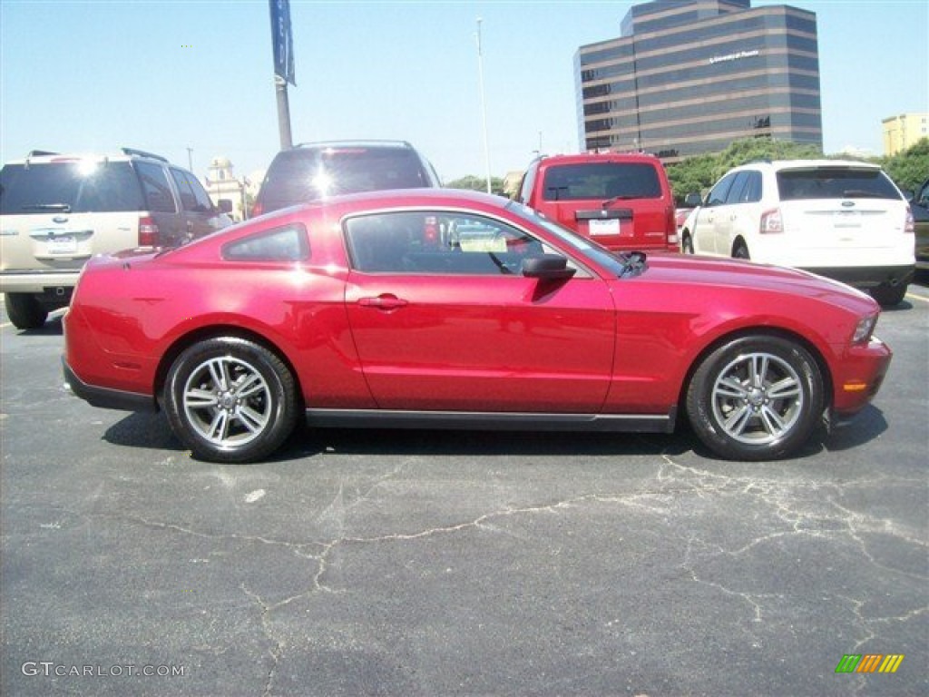 2011 Mustang V6 Premium Coupe - Red Candy Metallic / Charcoal Black photo #17