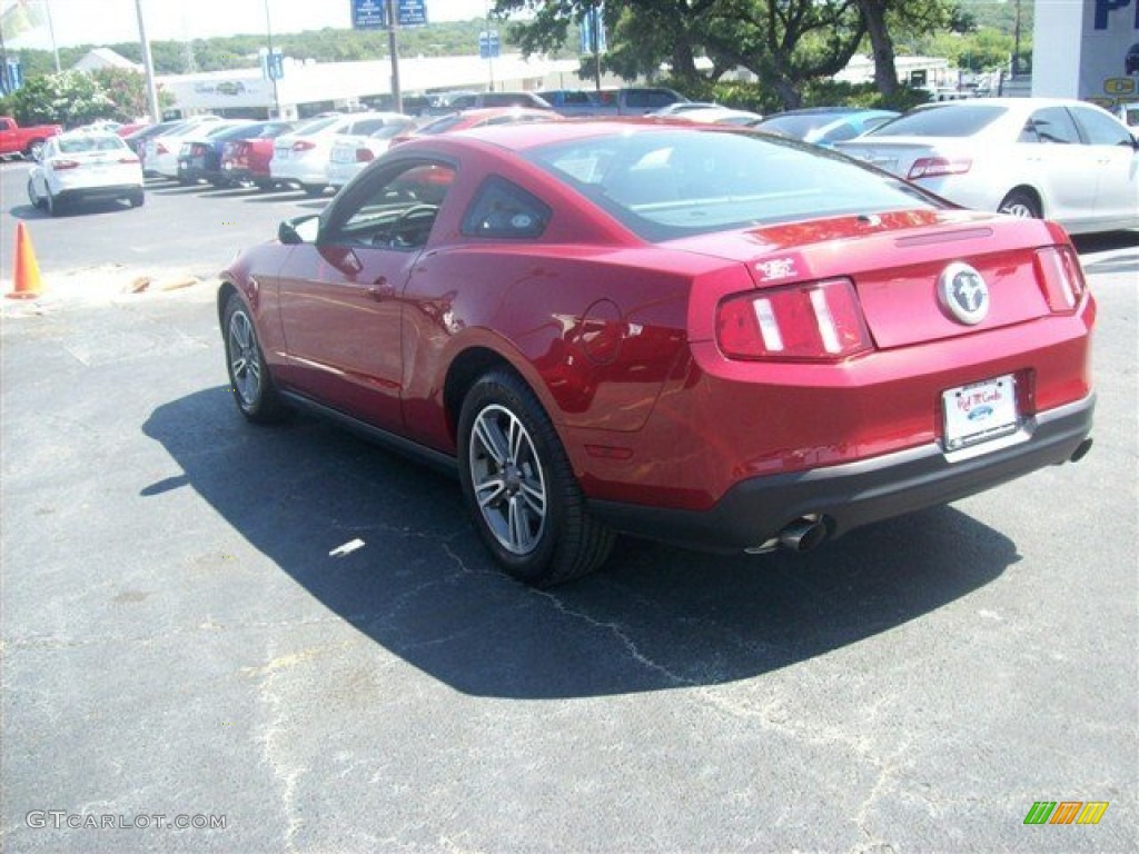 2011 Mustang V6 Premium Coupe - Red Candy Metallic / Charcoal Black photo #20
