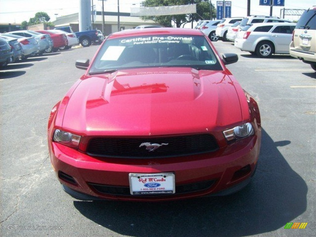 2011 Mustang V6 Premium Coupe - Red Candy Metallic / Charcoal Black photo #23