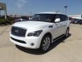 2012 Moonlight White Infiniti QX 56 4WD  photo #1