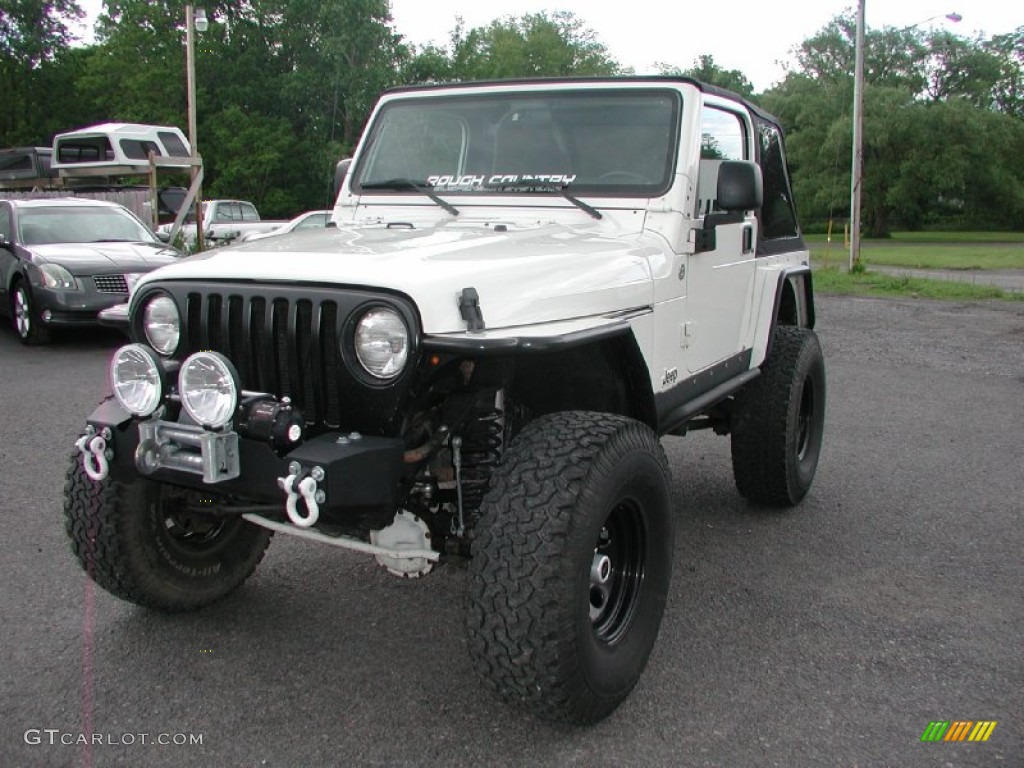 Stone White Jeep Wrangler