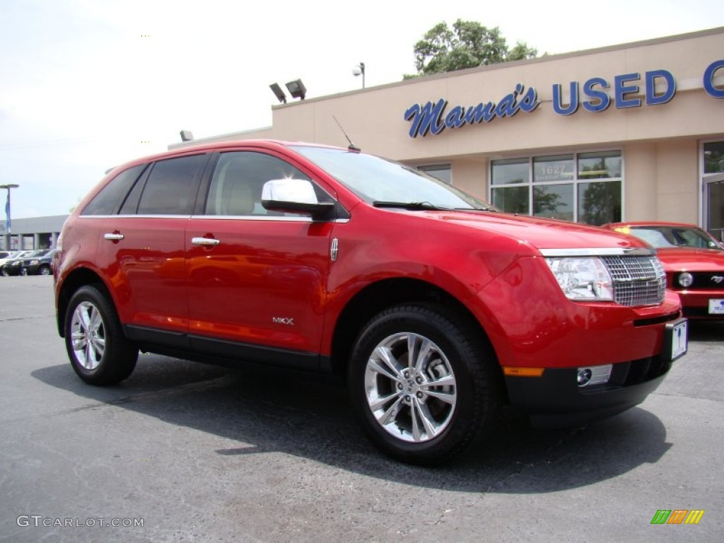 2010 MKX FWD - Red Candy Metallic / Medium Light Stone photo #2